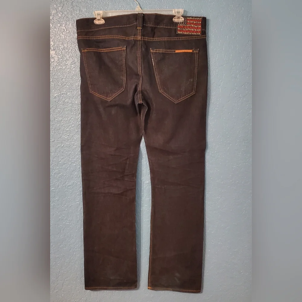 True Religion Jeans Men Straight Leg Phantom Blake  Dark Blue Denim 36 X 34
